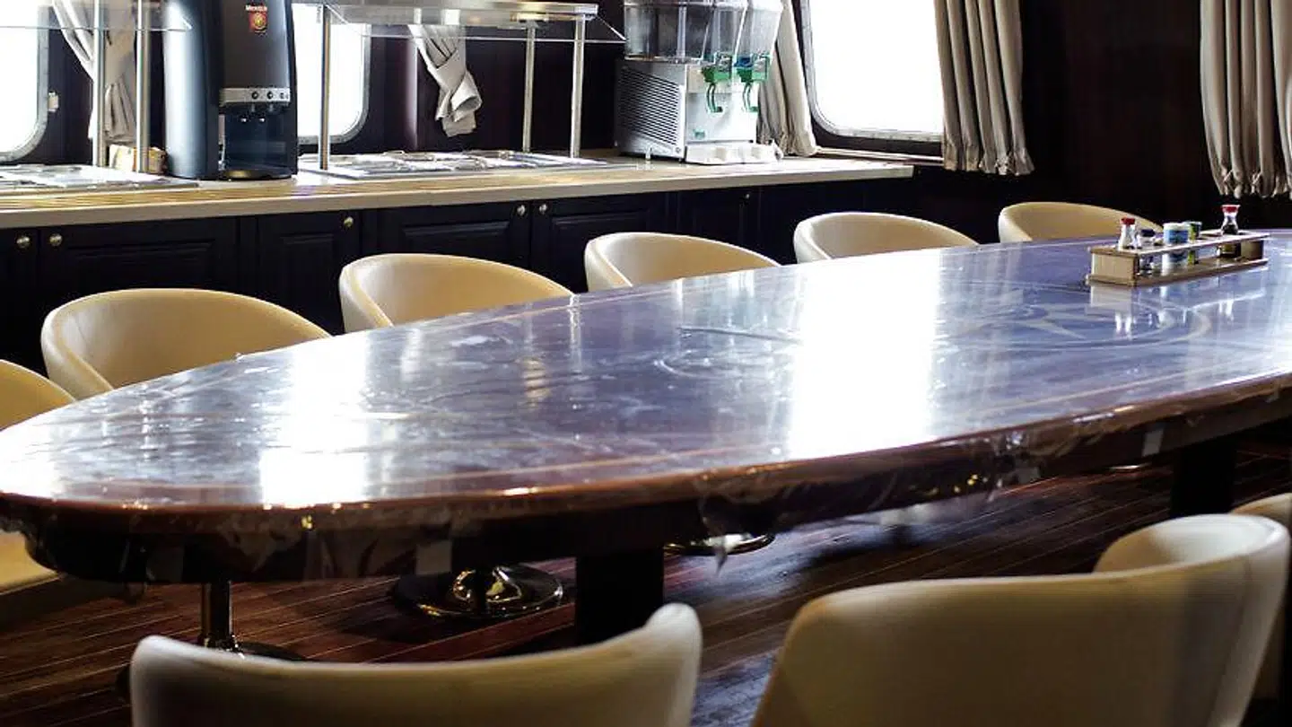 Så lukserius kan en fiskekutter se ud, når den har kostet over 200 millioner kroner. Her er det den første udgave af Gitte Henning.