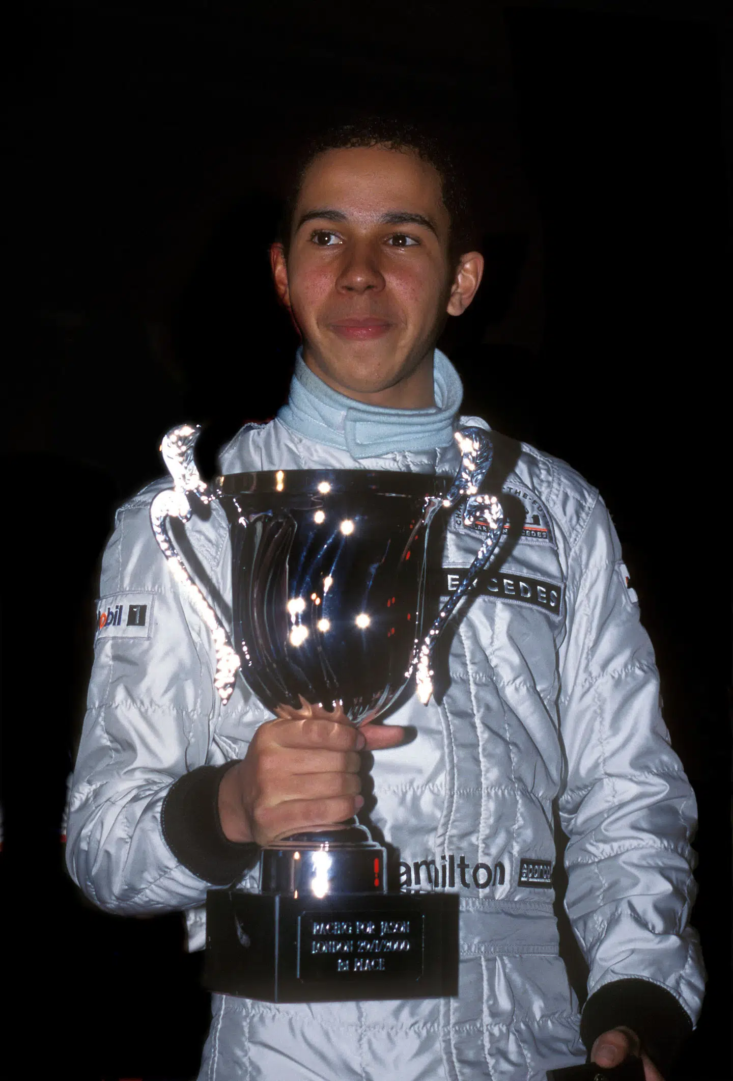 Lewis Hamilton blev allerede som gokart-kører støttet af Mercedes og McLaren.
