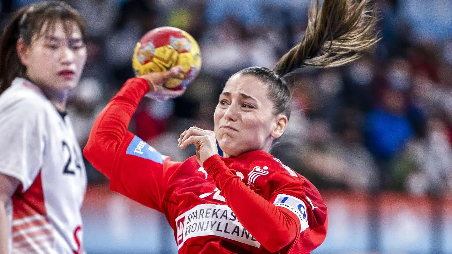 Mie Højlund har kastet håndboldbolden 19 gange i nettet ved dette VM.