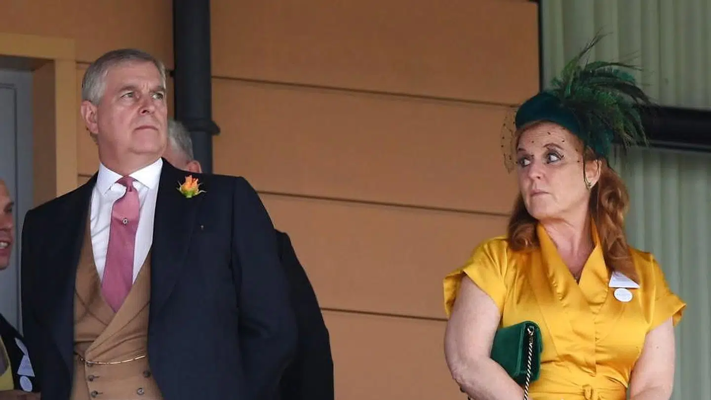 Prins Andrew med sin ekskone, Sarah Ferguson.