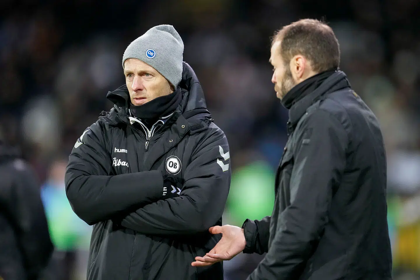 Henrik Hansen (tv.) har tidligere været assistenttræner i OB.