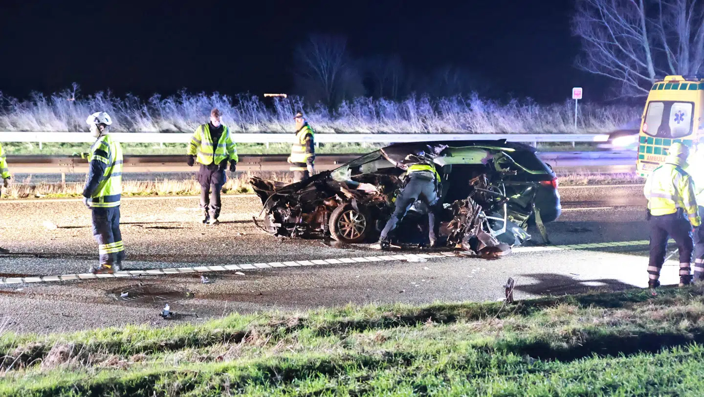 Uheld på Vestmotorvejen.