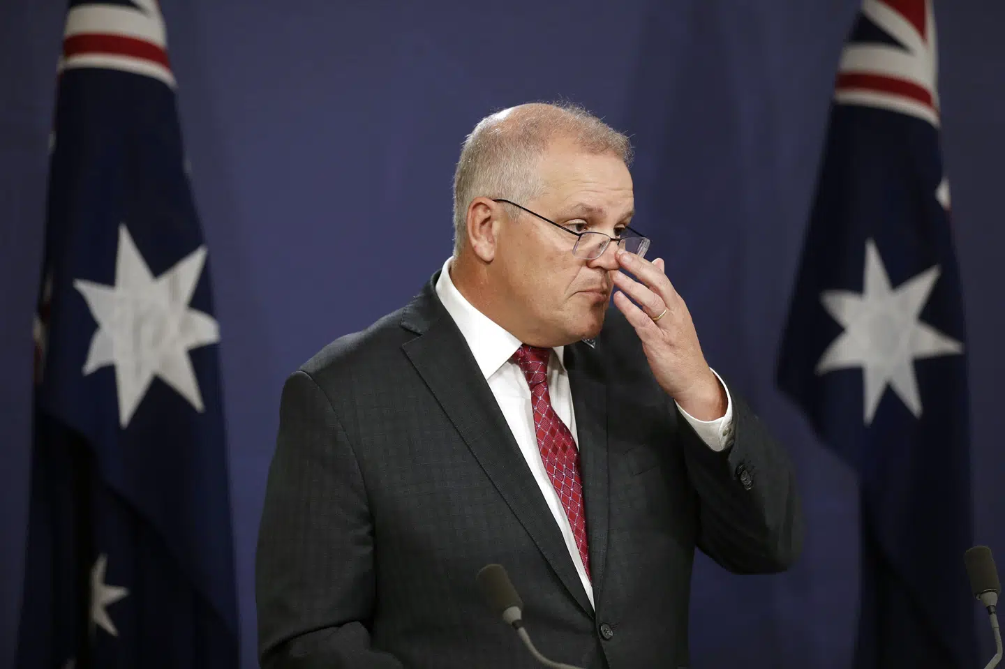 Australiens premierminister, Scott Morrison, kalder hoppeborgsulykken i Devonport for hjerteskærende. (Arkivfoto) Rick Rycroft/Ritzau Scanpix