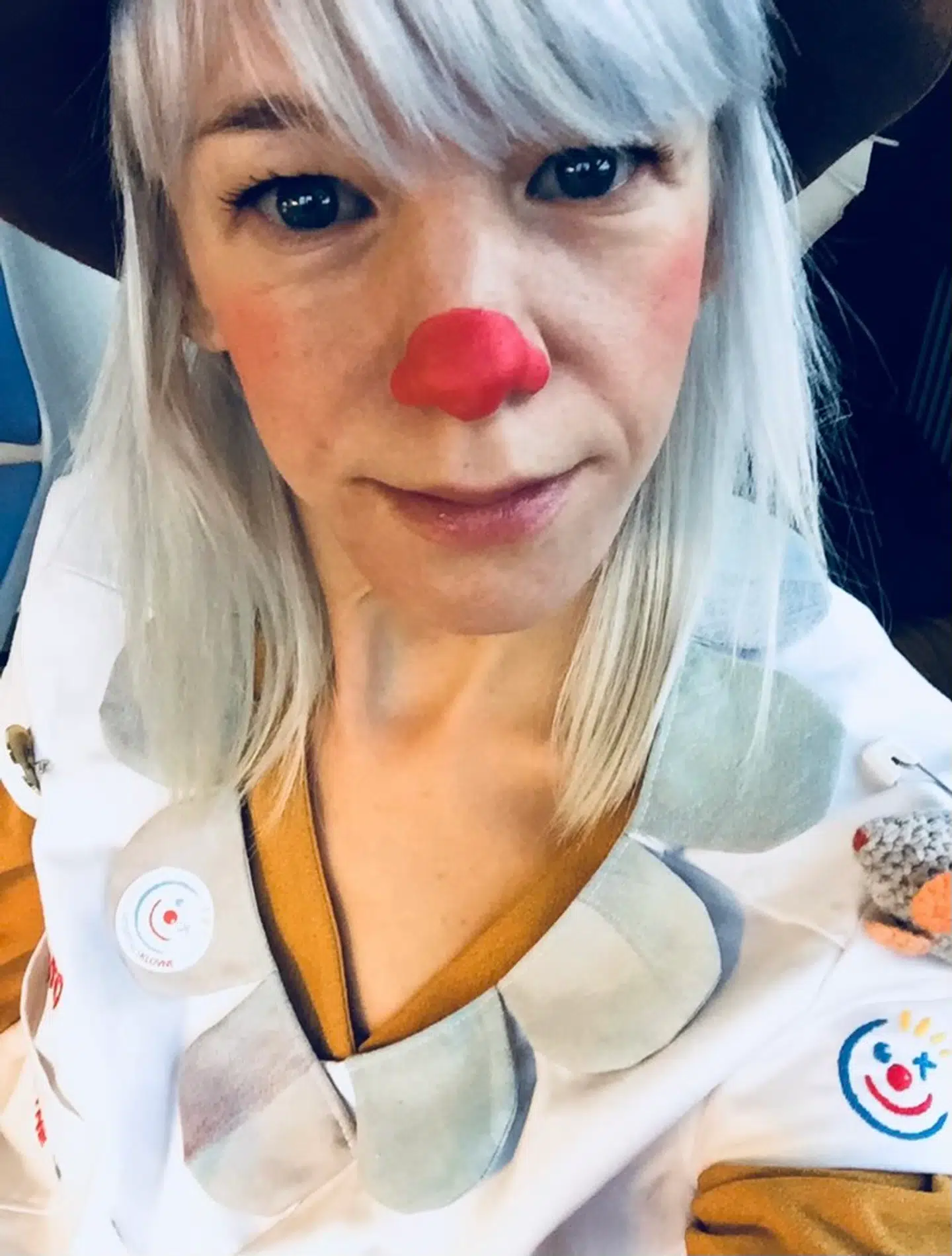 Pernille Vallentin i sin arbejdsuniform.