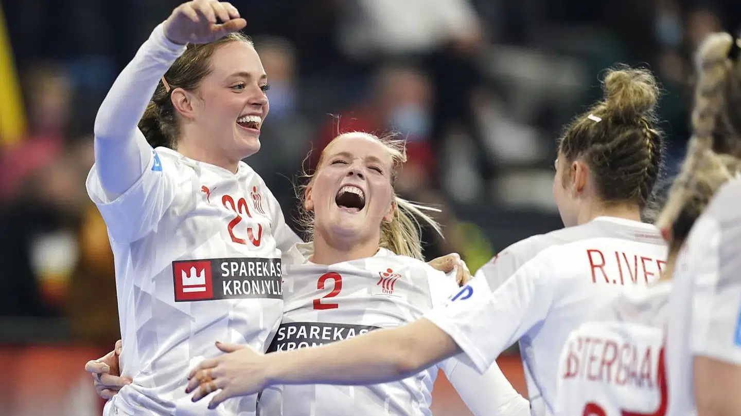 Dansk jubel efter semifinalepladsen.