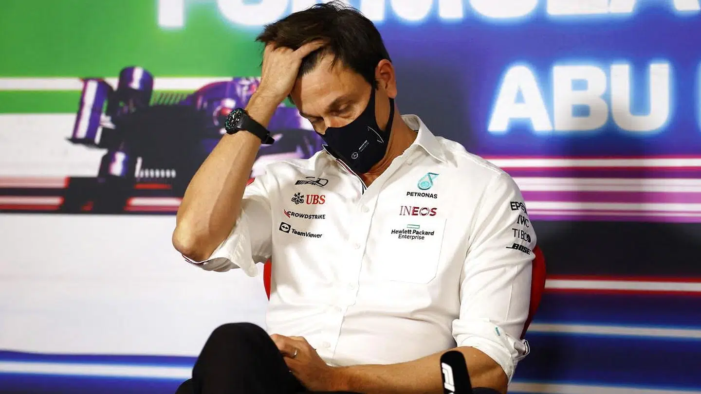 Mercedes-bossen Toto Wolff efter søndagens nederlag.