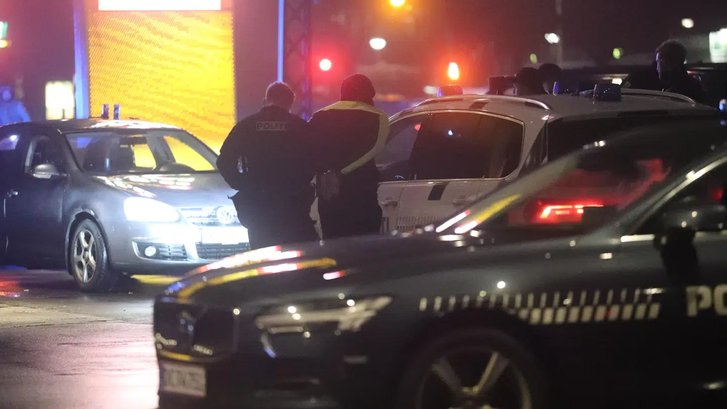 En mand blev anholdt. Foto: Presse-fotos.dk