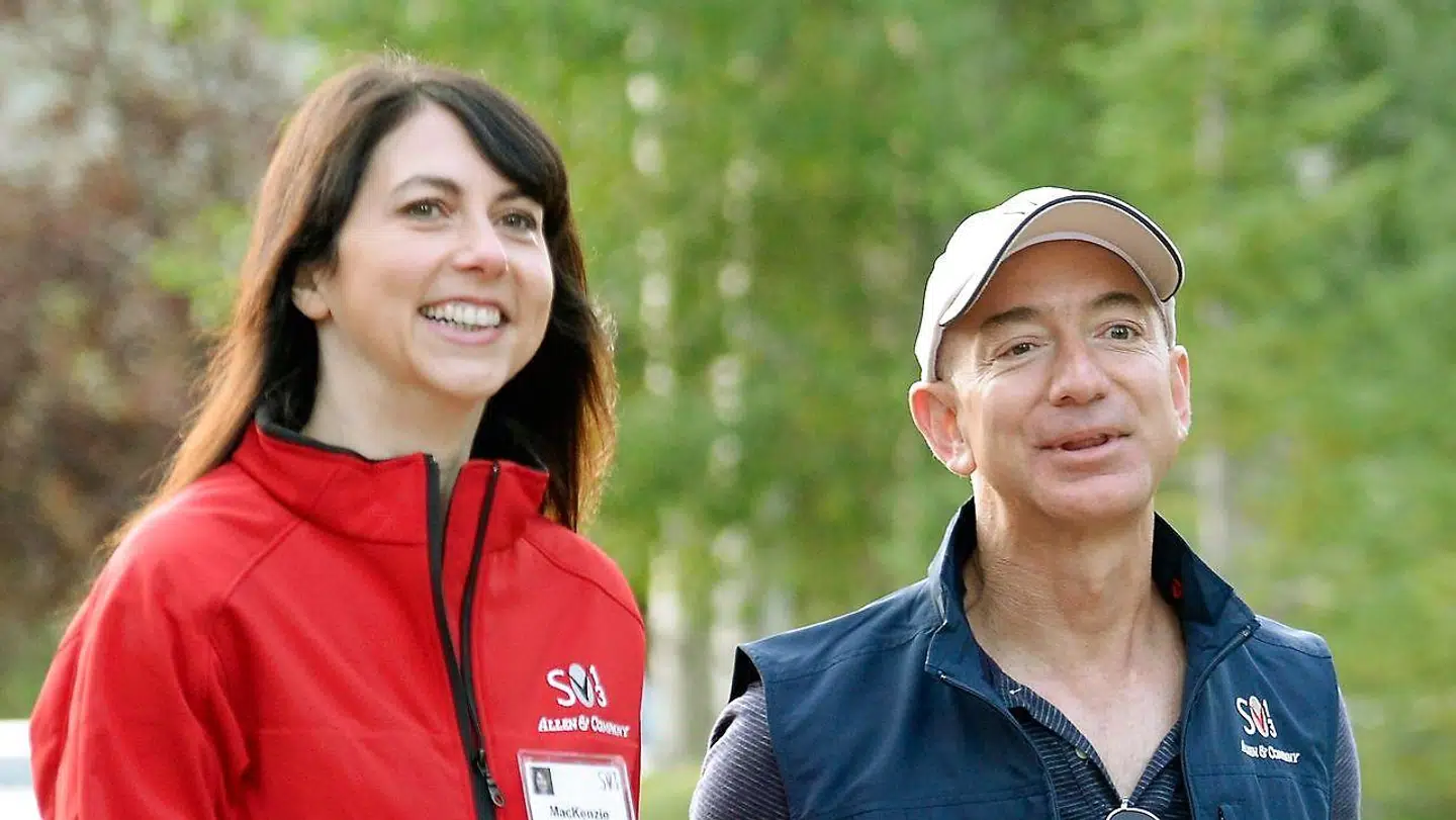Jeff Bezos og MacKenzie Scott i 2013.