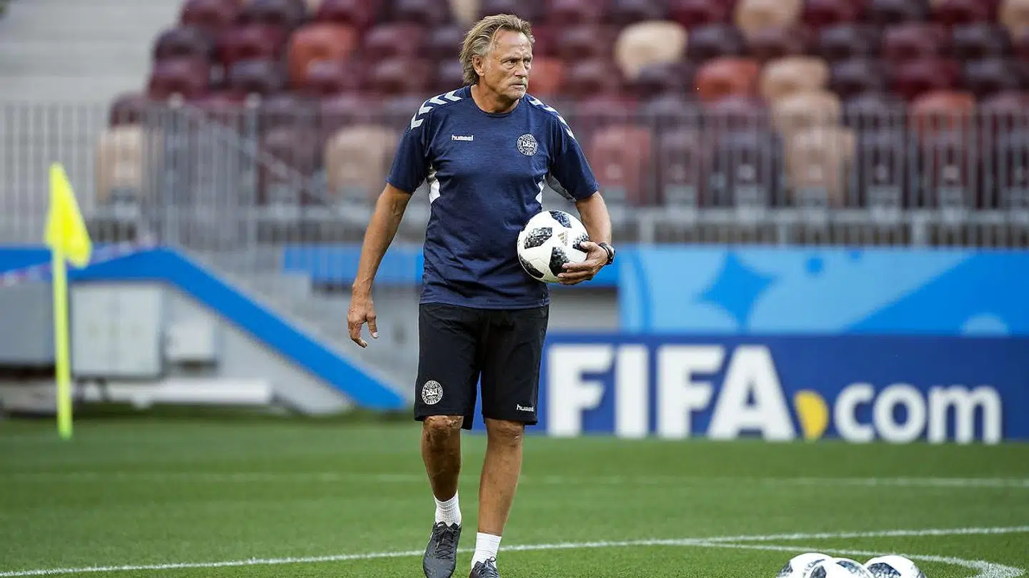 Målmandstræner Lars Høgh under Danmarks træning på Luzjniki Stadion i Moskva mandag den 25 juni 2018. (Foto: Liselotte Sabroe/Scanpix 2018)