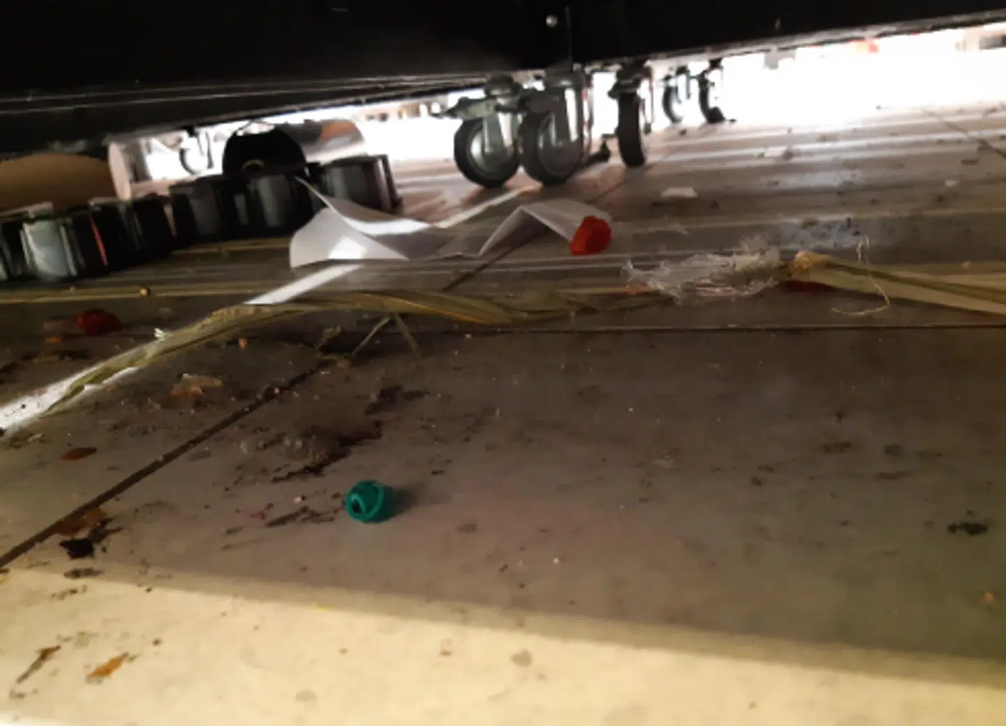 Et eksempel på noget af det snavs, Fødevarestyrelsen er stødt på i Fakta-kæden.