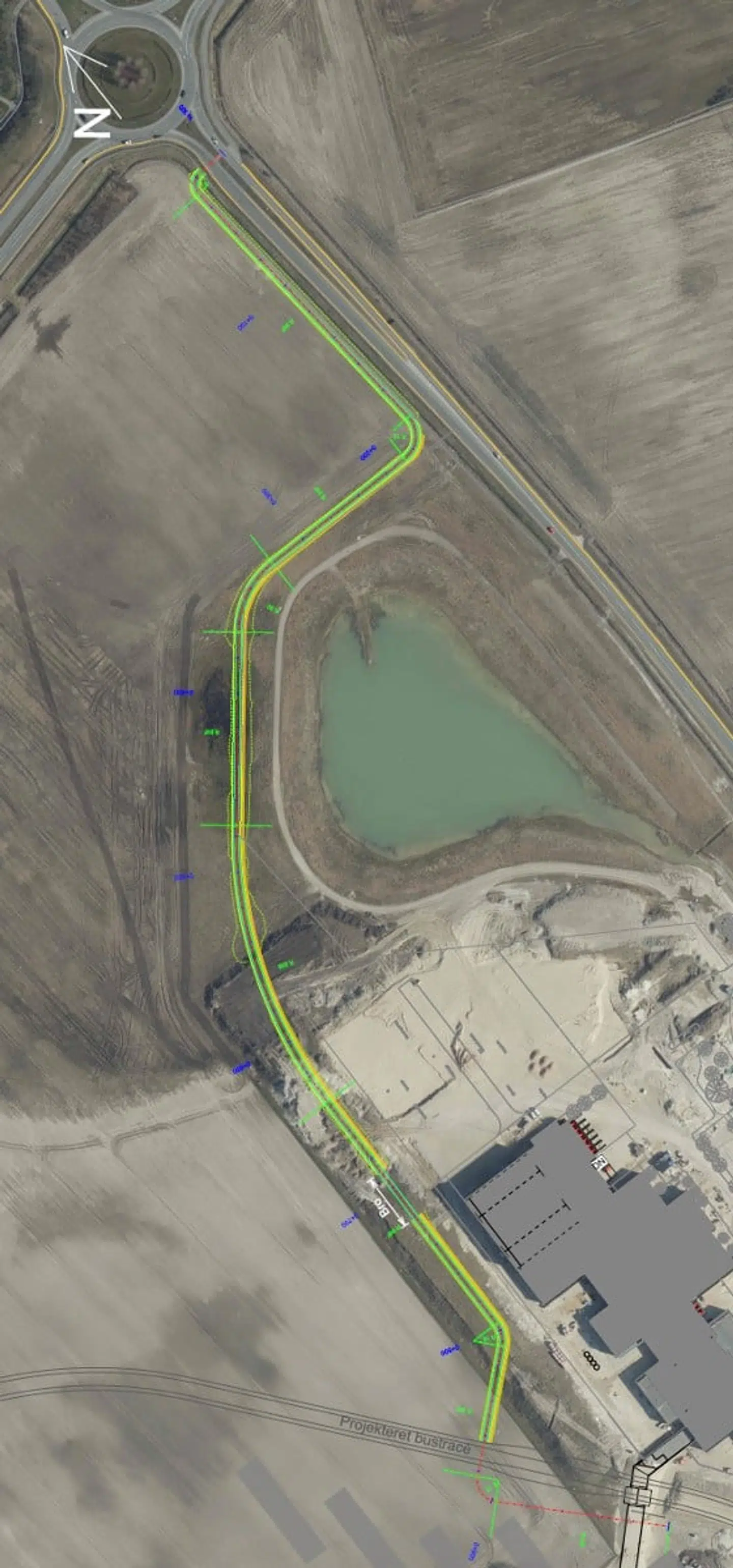 Her kan du se, hvor den nye cykelsti kommer til at være.