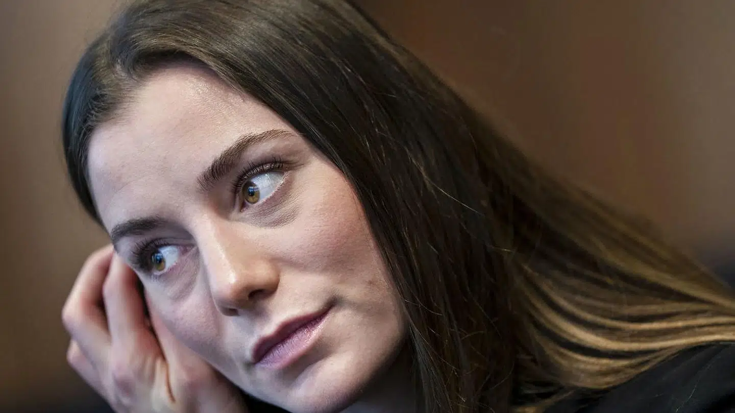 Mie Højlund under pressemøde med håndboldkvinderne i Barcelona, torsdag den 9 december 2021