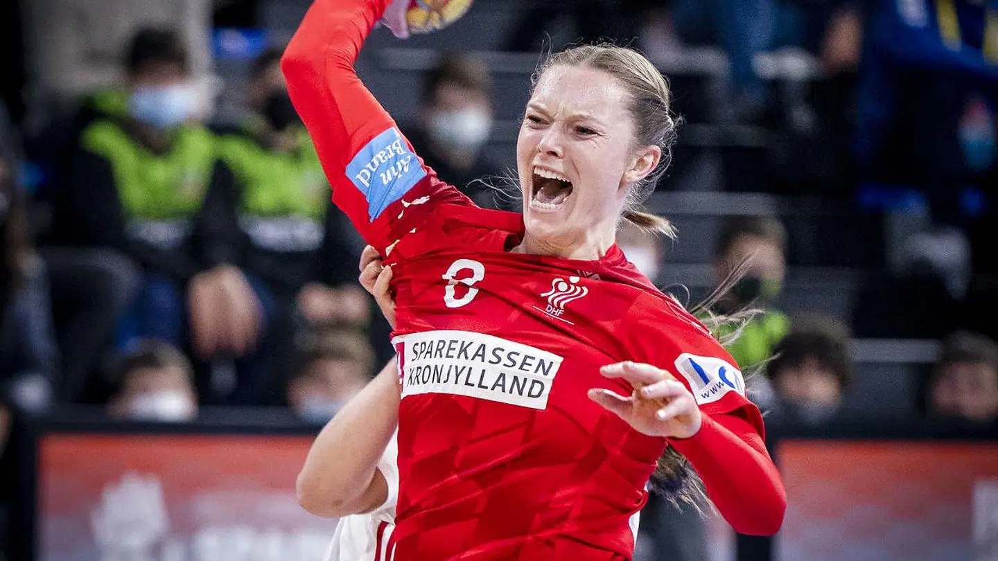 Anne Mette Hansen spillede en fremragende kamp mod Ungarn.