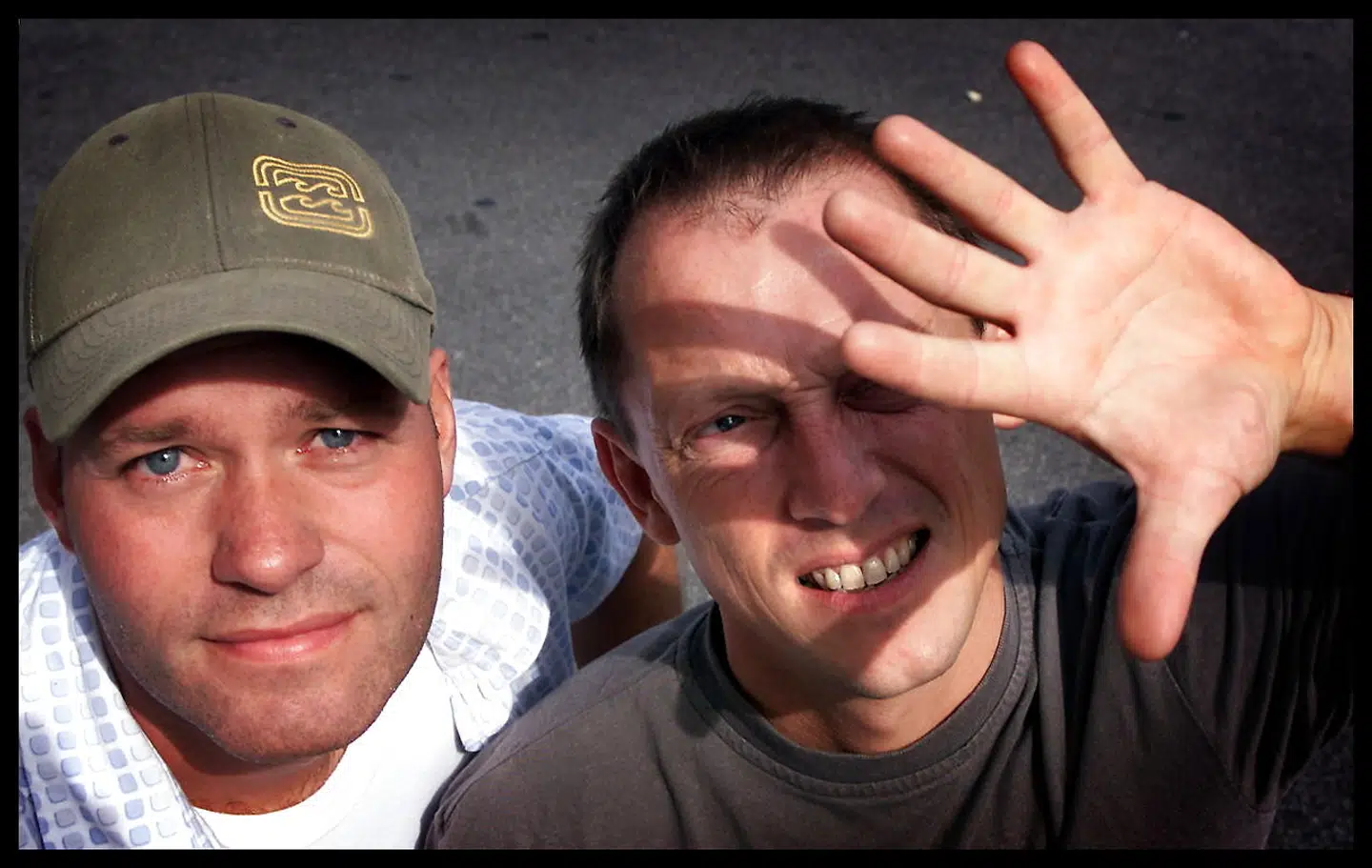Nis Bøgvad og Morten Remar fra Back to Back fotograferet i 2001.