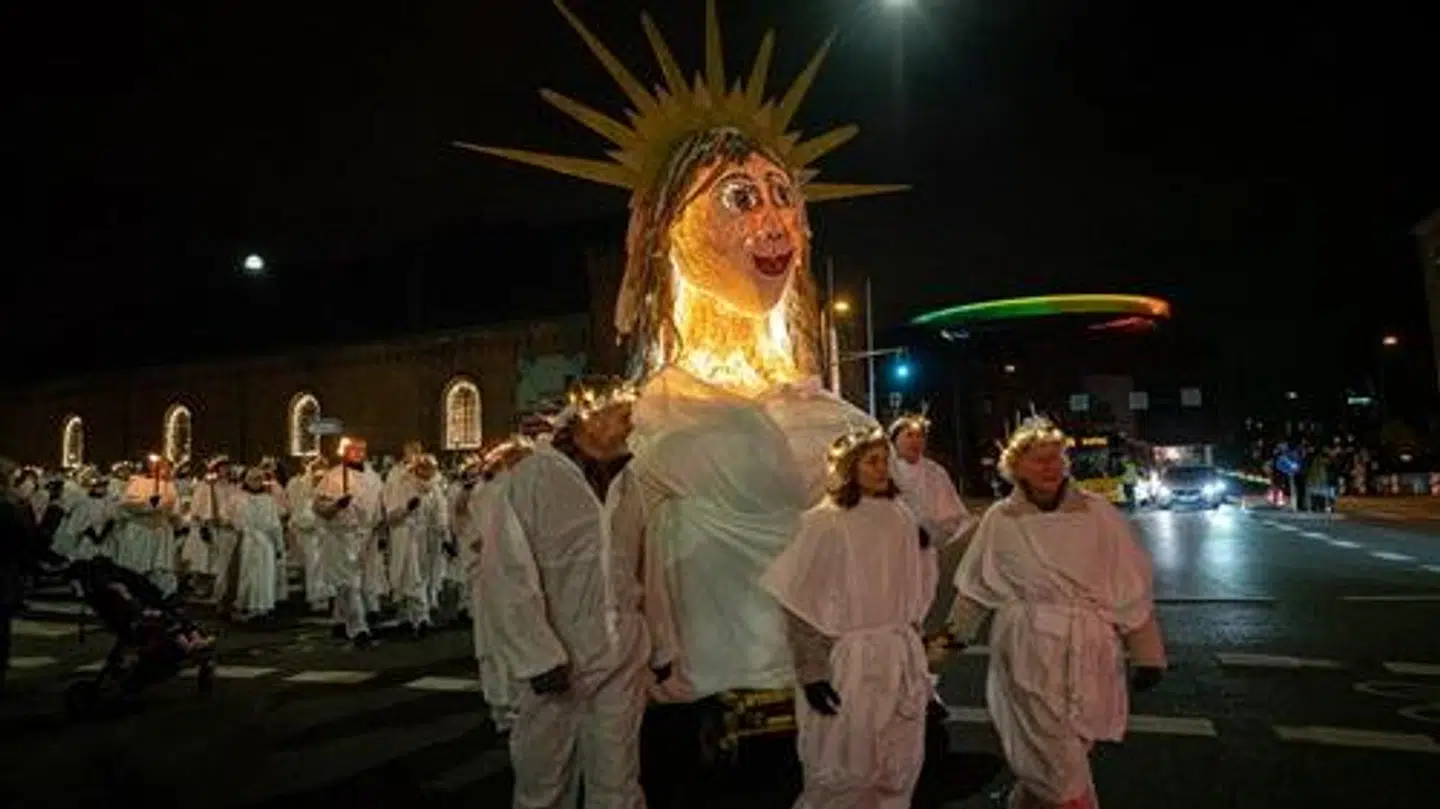 Luciaoptog i Aarhus 2020.