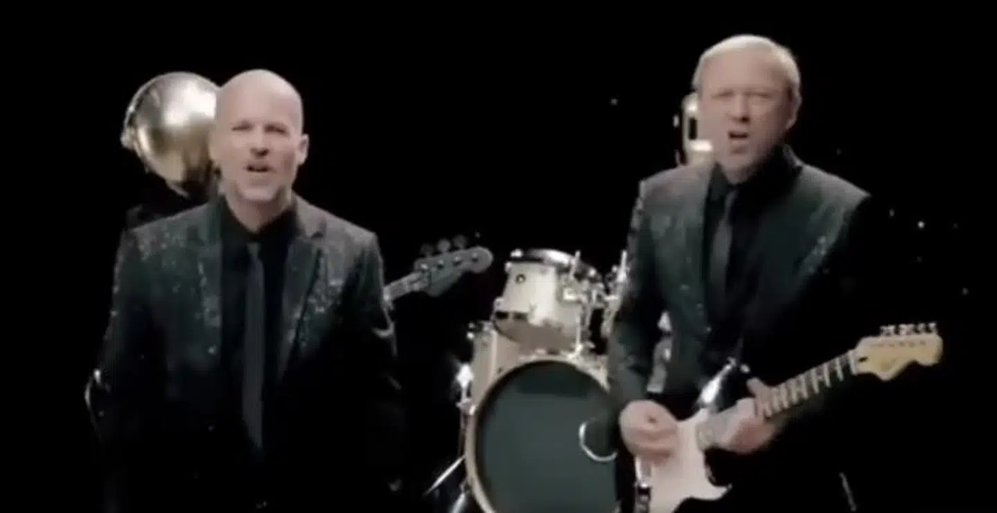 Michael Dyrby til højre i billedet. Til venstre ses Flemming Rasmussen, der er forhenværende kommerciel direktør hos TV 2.