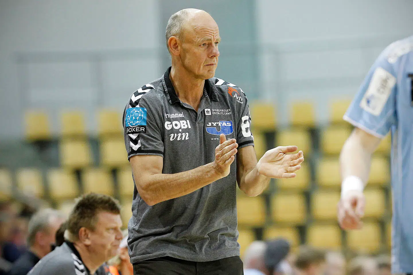 Erik Veje Rasmussen som cheftræner for Århus Håndbold i 2015.