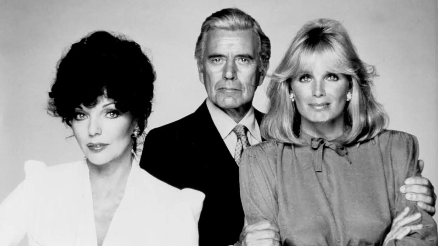 Linda Evans og Joan Collins spillede ærkerivaler i Dollars.