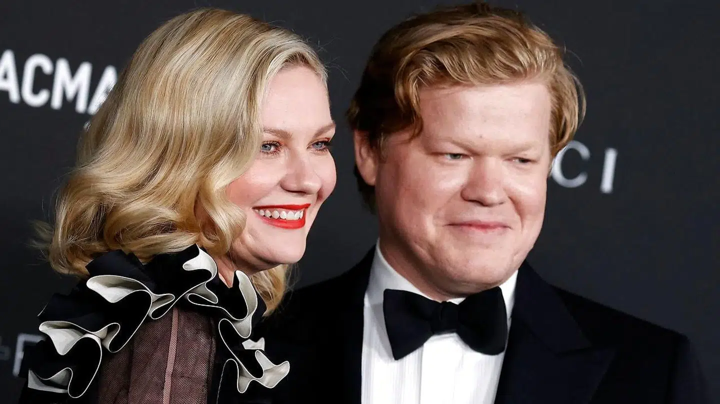 Kirsten Dunst med sin mand, Jesse Plemons, som også har en hovedrolle i filmen.