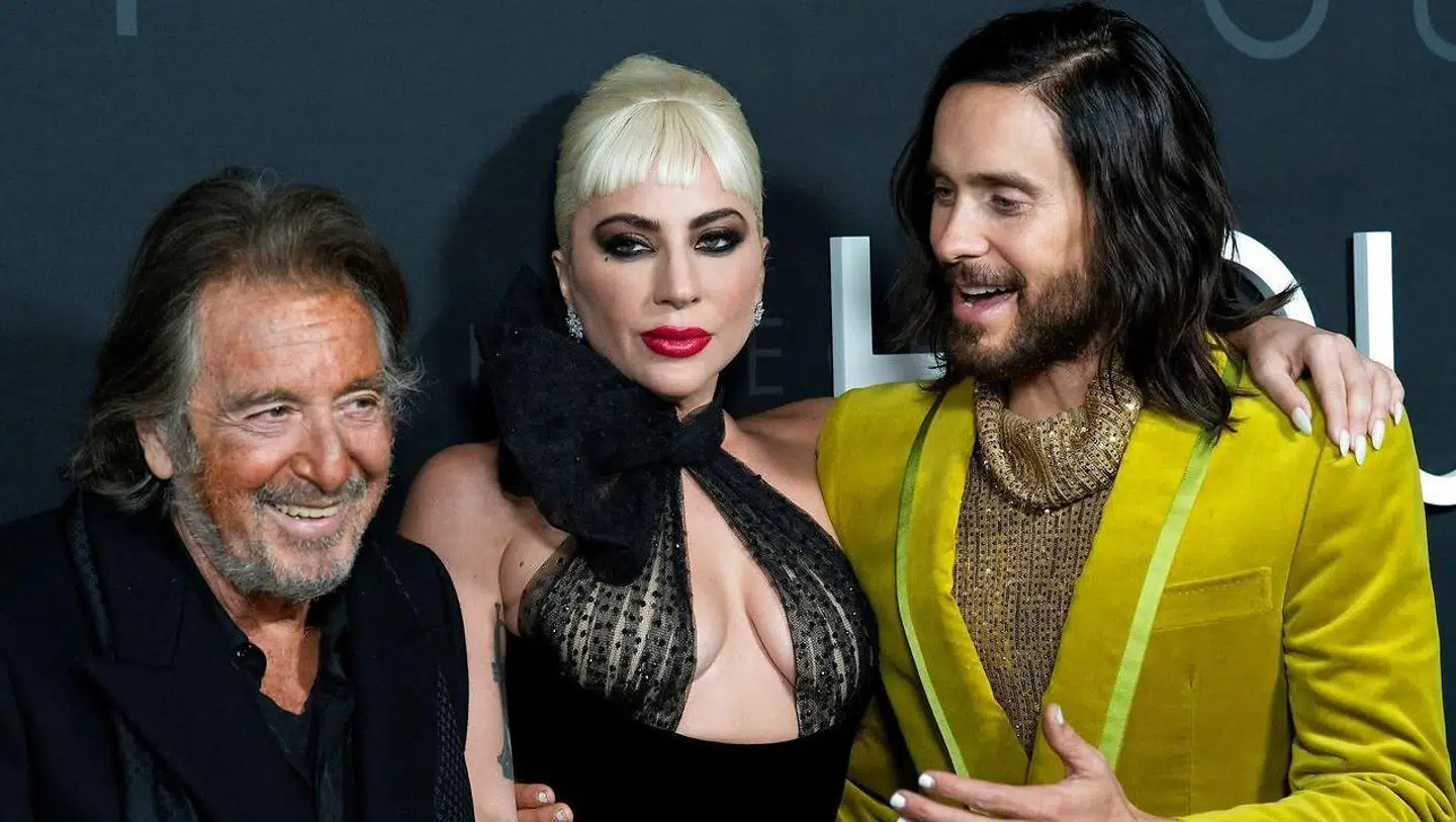 Al Pacino, Lady Gaga og Jared Leto til premieren på 'House of Gucci' 16. november.