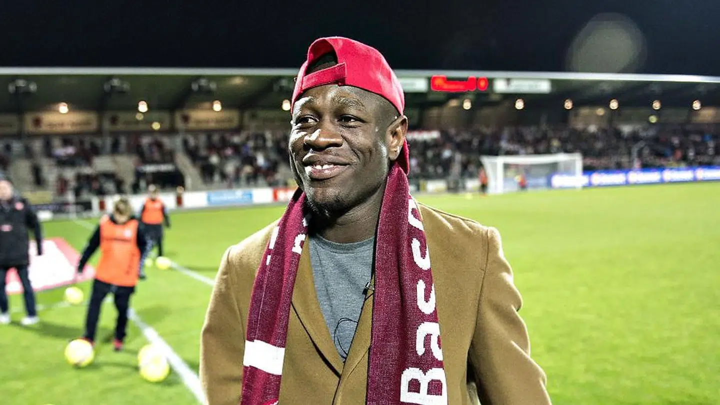 (ARKIV) AaBs tidligere salgssucces Christian Bassogog var på ferie fra Kina og blev hyldet før en kamp, tilbage i 2017.