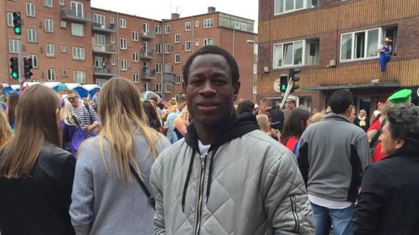 Christian Bassogog og de otte andre, som Kirsten Fallingborg og Jens Peter Hansen har haft boende, får et indblik i det meste. Hér er 'Basso' til Aalborg Karneval. Privatfoto.