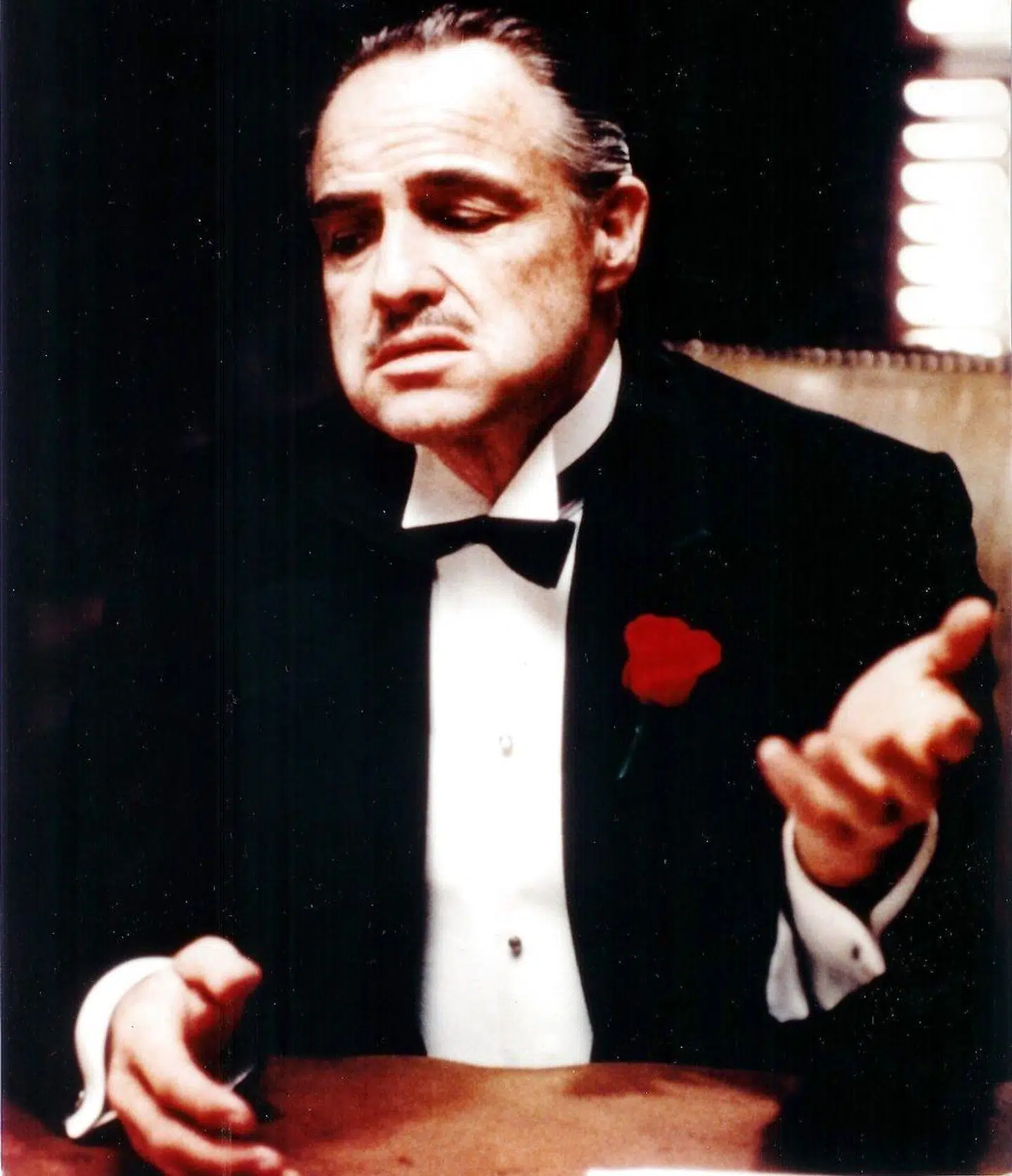 Marlon Brando i filmen 'The Godfather' fra 1972.