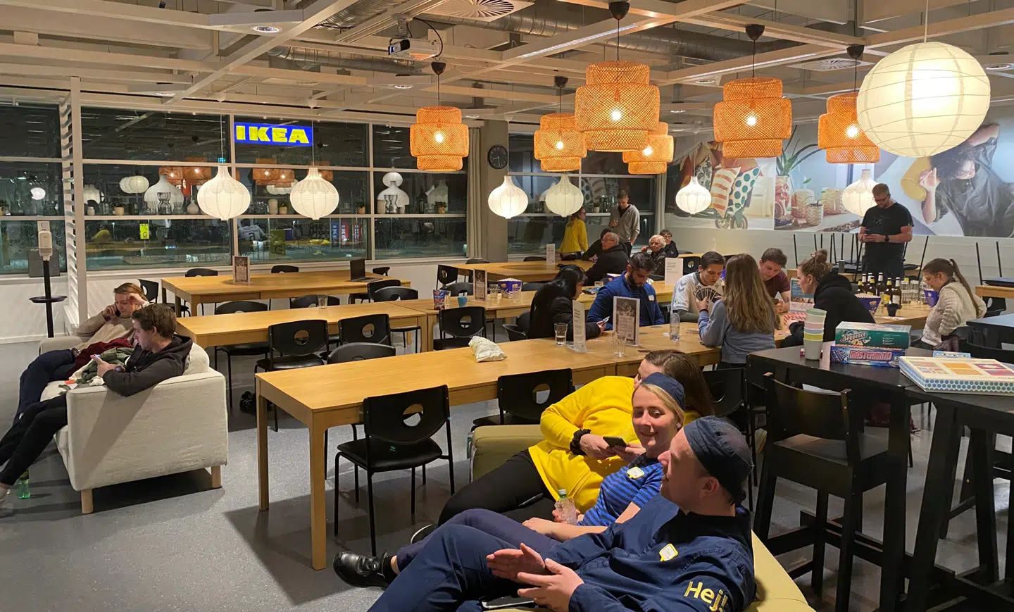 Der var god stemning i IKEA torsdag aften.
