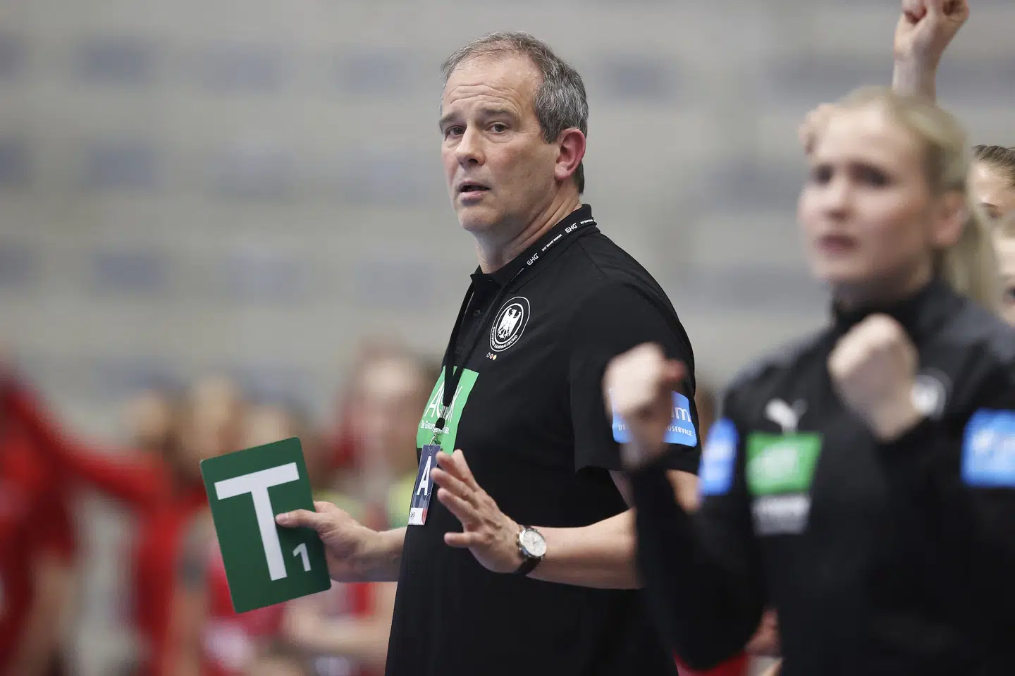 Tysklands landstræner, Henk Groener, var begejstret, da Silje Brøns Petersen bød sig til som mulig landsholdsspiller. (Arkivfoto) Jvrgen Fromme/Ritzau Scanpix