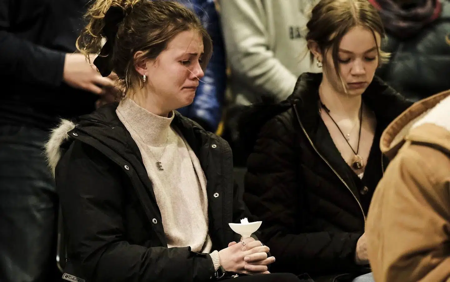 Mange indbyggere i Oxford samledes og sørgede i løbet af tirsdagen.