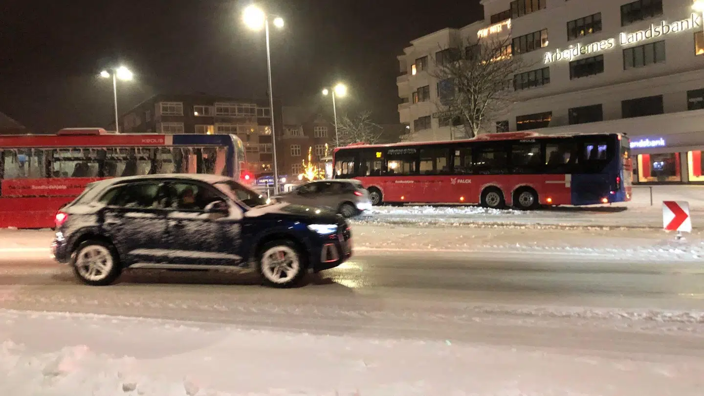 Der var store trafikale udfordringer i Nordjylland onsdag.