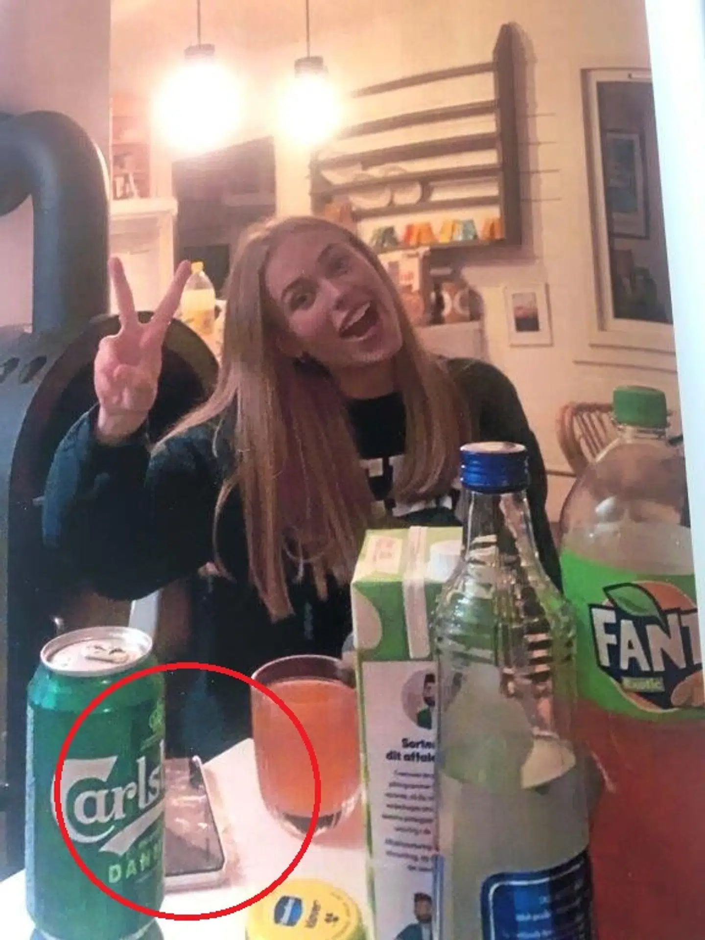 Det sidste billede der blev taget i sommerhuset, inden Mille Skjold Svendsen blev fundet livløs i et anneks.