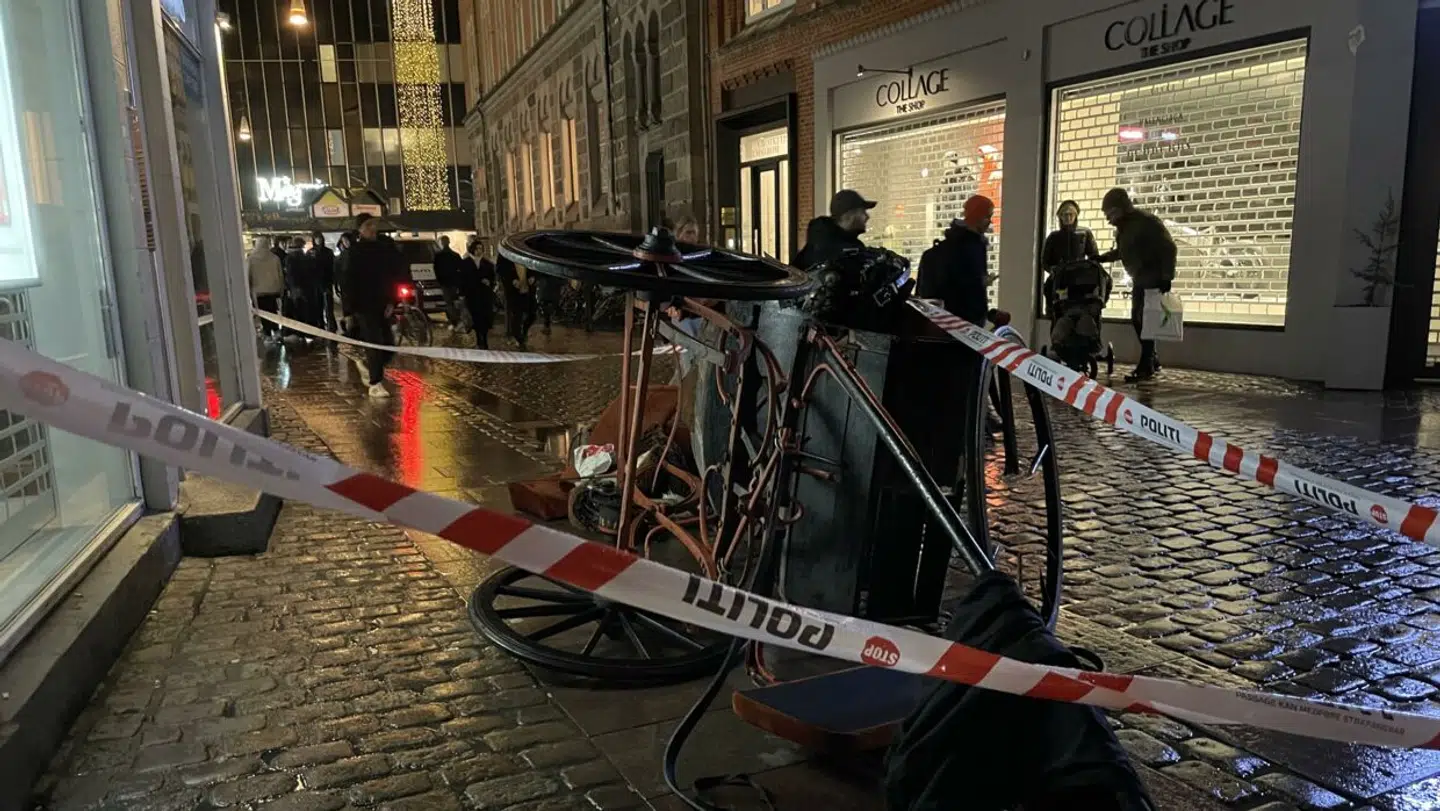 Sådan så det ud lørdag aften ved Paustian. Foto: Byrd / Rasmus Laurvig