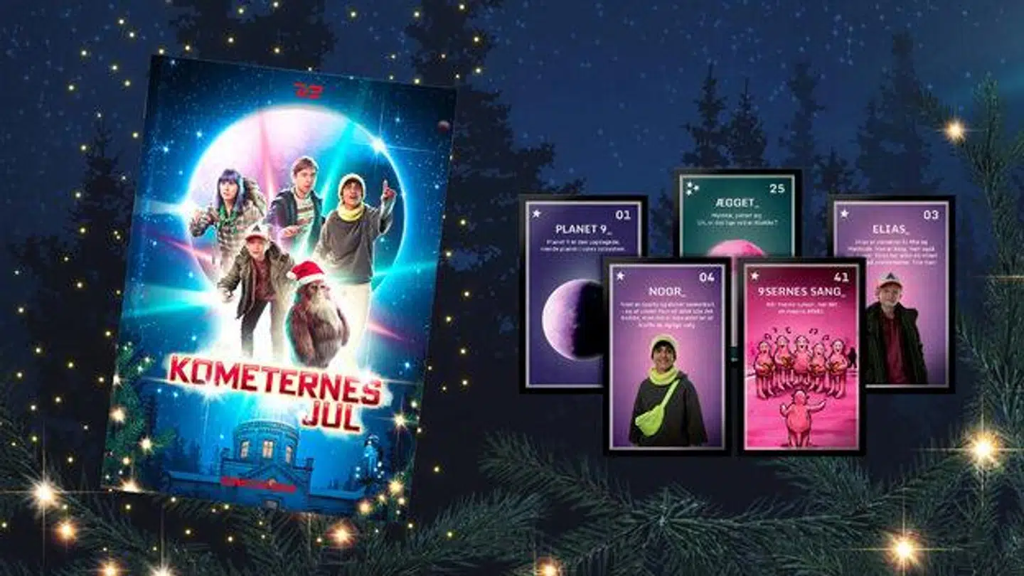 Samlekort til 'Kometernes Jul'.