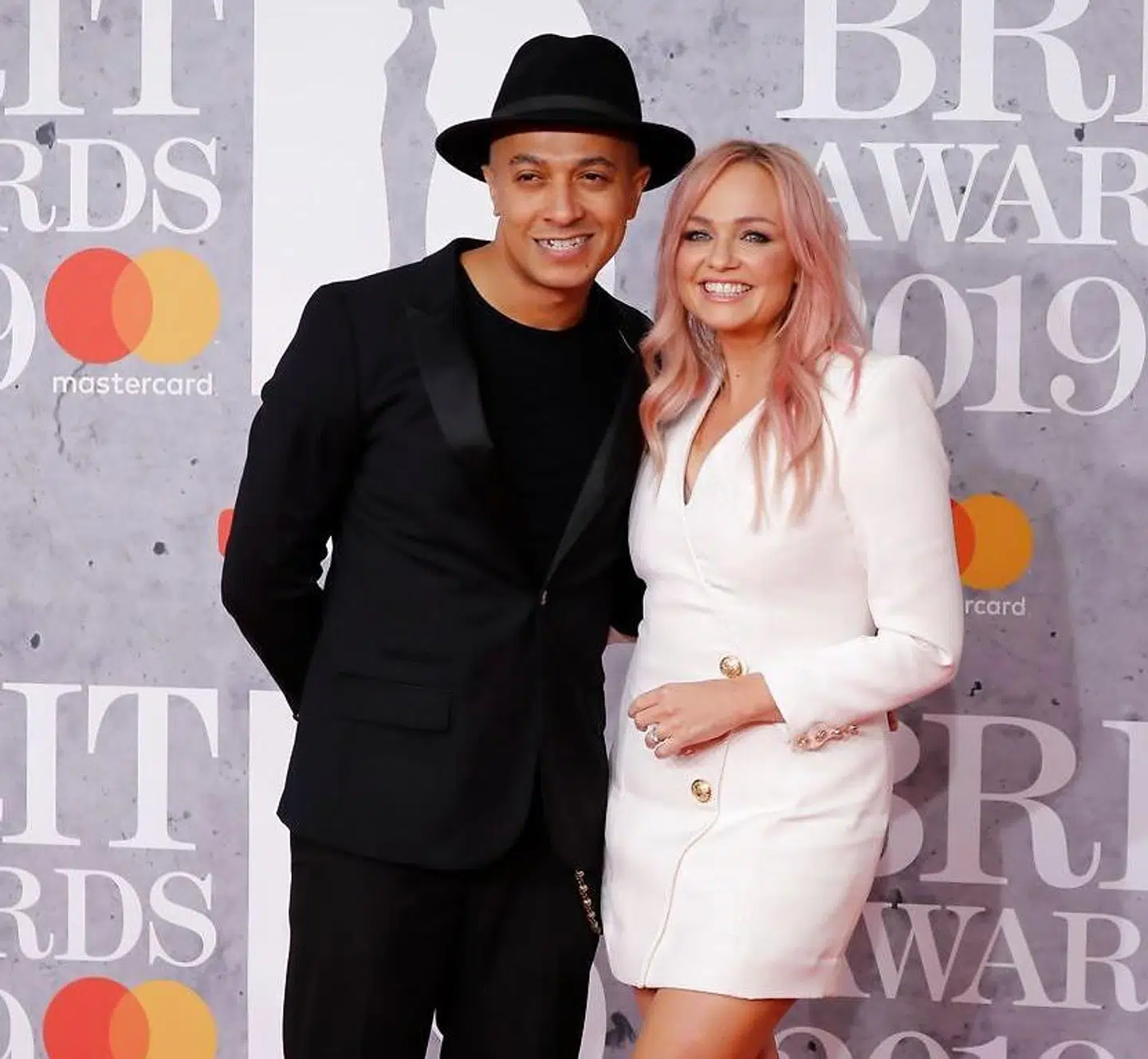 Emma Bunton med ægtemanden Jade Jones.