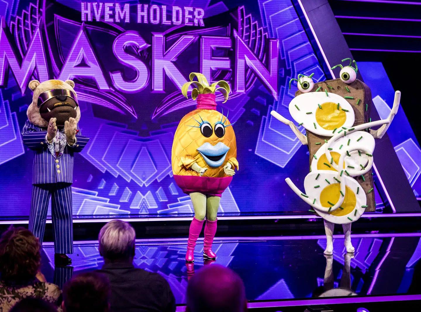 Vi mangler stadig at få afsløret, hvem der gemmer sig inde i Bulldog, Ananas og Æggemad.