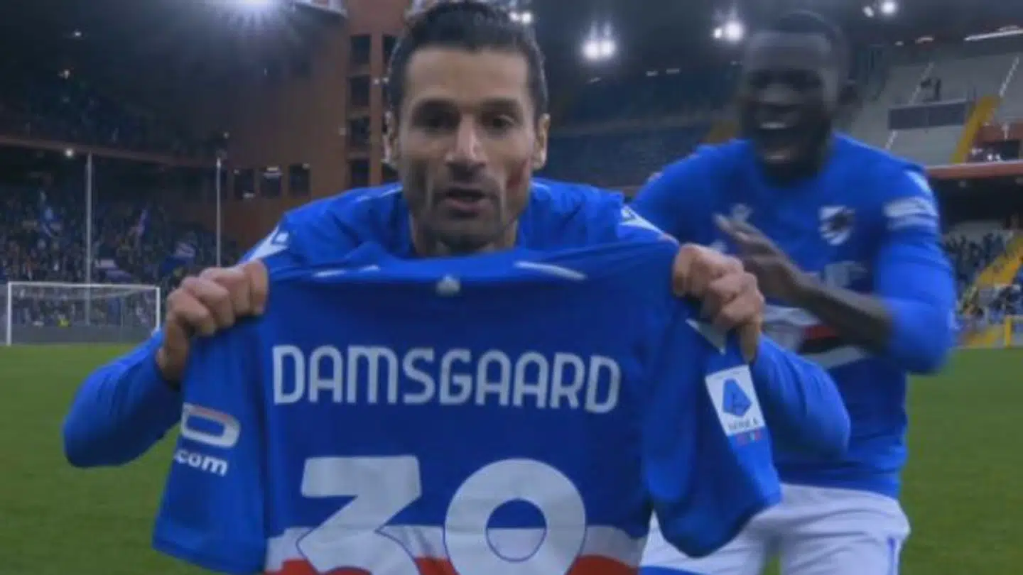 Antonio Candreva sendte en hilsen til Mikkel Damsgaard lørdag aften.