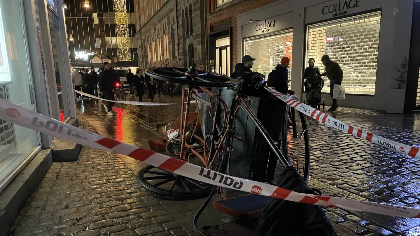 Sådan så det ud lørdag aften ved Paustian. Foto: Byrd / Rasmus Laurvig