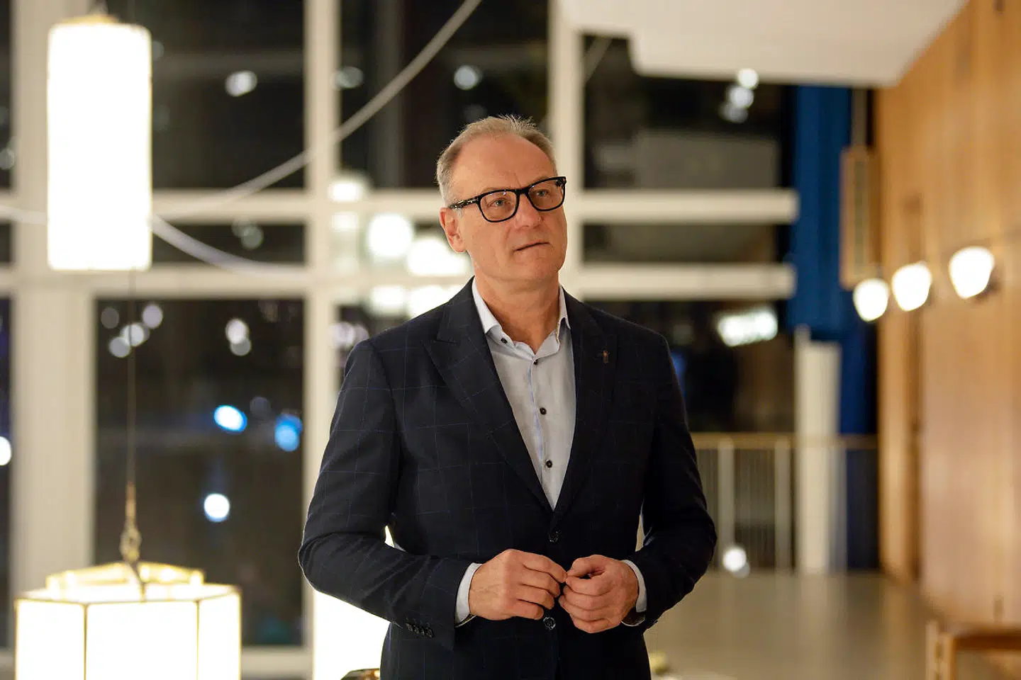 Steen Stavnsbo, Det Konservative Folkeparti på rådhuset i Aarhus, tirsdag den 16. november 2021. Den 16. november afholdes der kommunalvalg og regionsrådsvalg i Danmark.. (Foto: Bo Amstrup/Ritzau Scanpix)