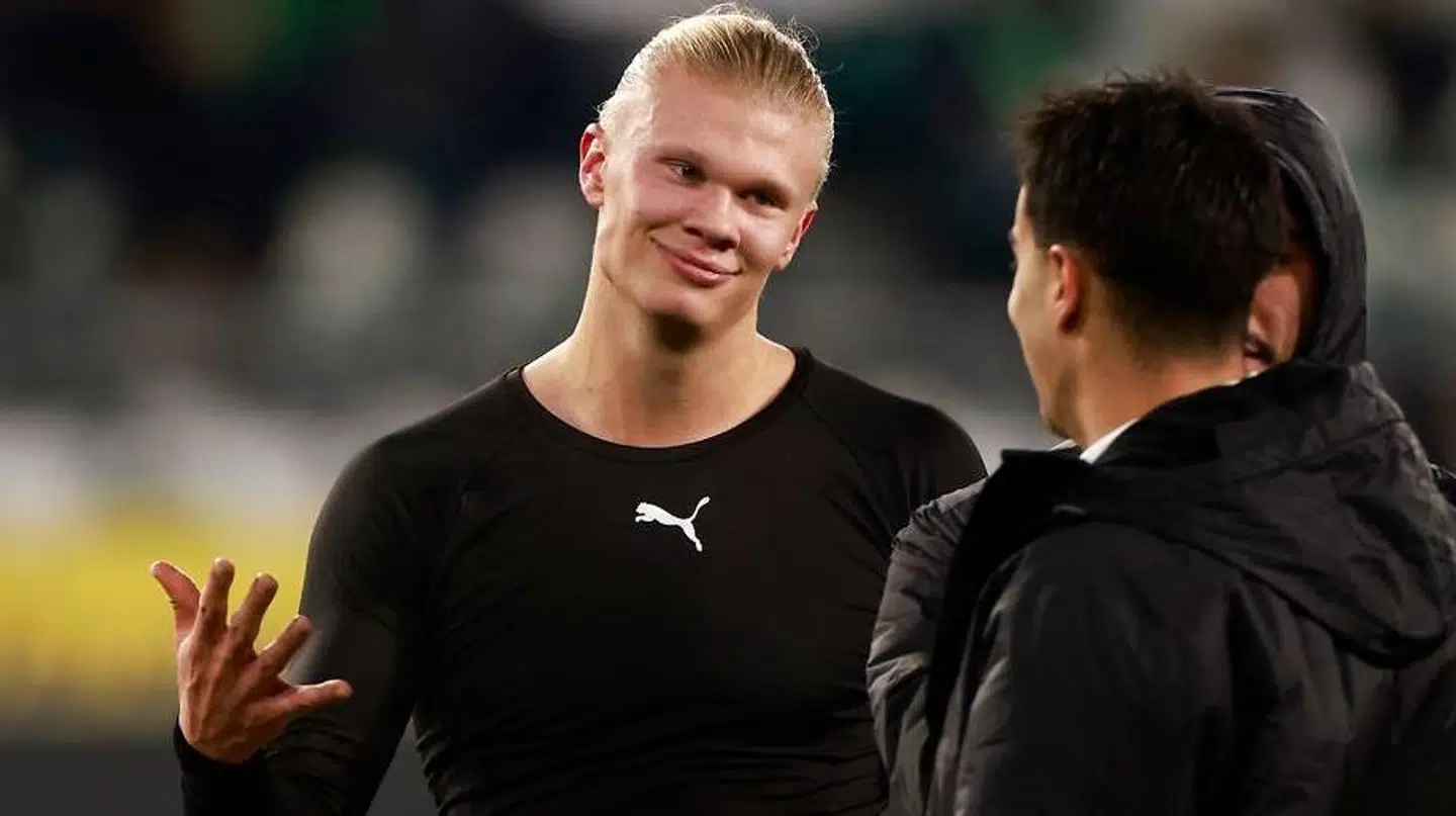 Haaland fik fingeren af en kvindelig fan.