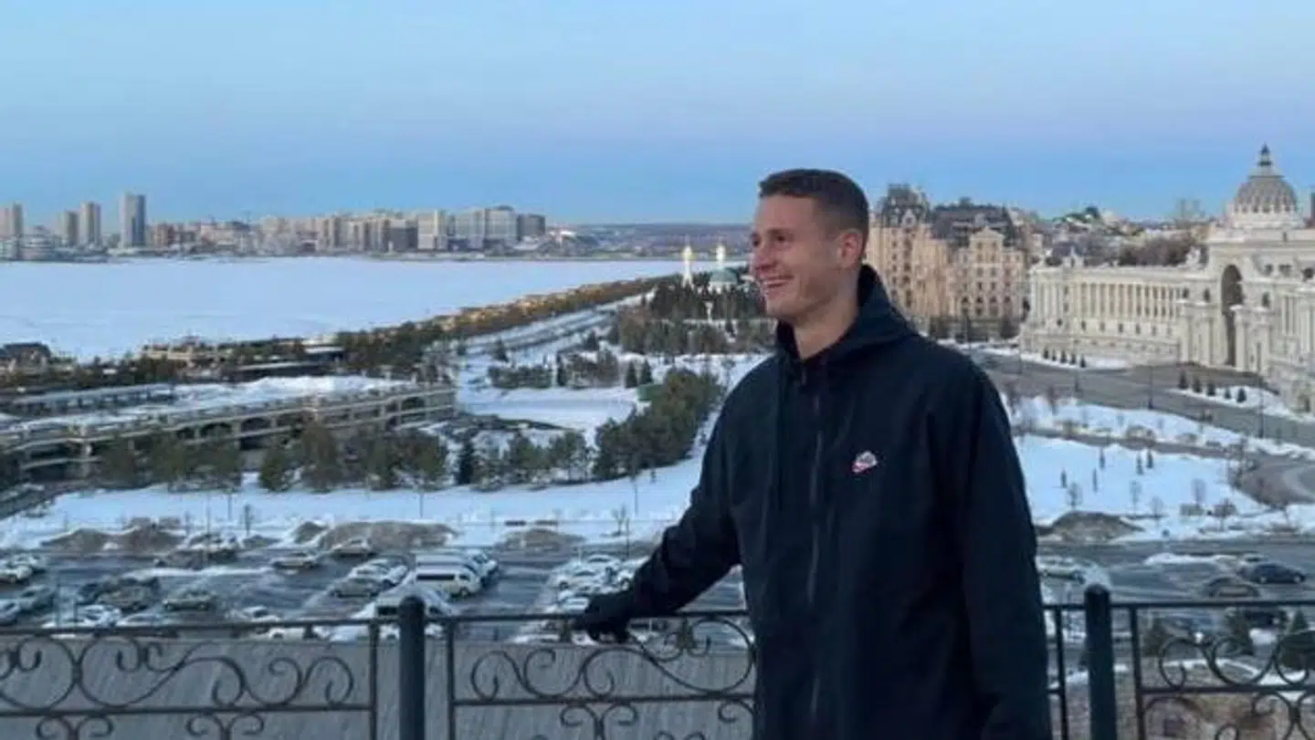 Oliver Abildgaard trives i den russiske storby Kazan, der ligger langs floden Volgas bredder. Privatfoto