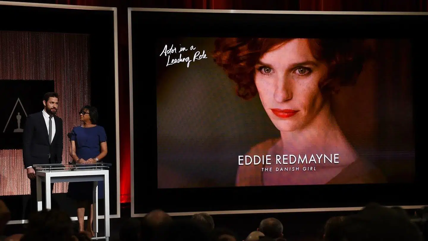Eddie Redmayne blev nomineret til en Oscar for sin præstation i 'The Danish Girl'.