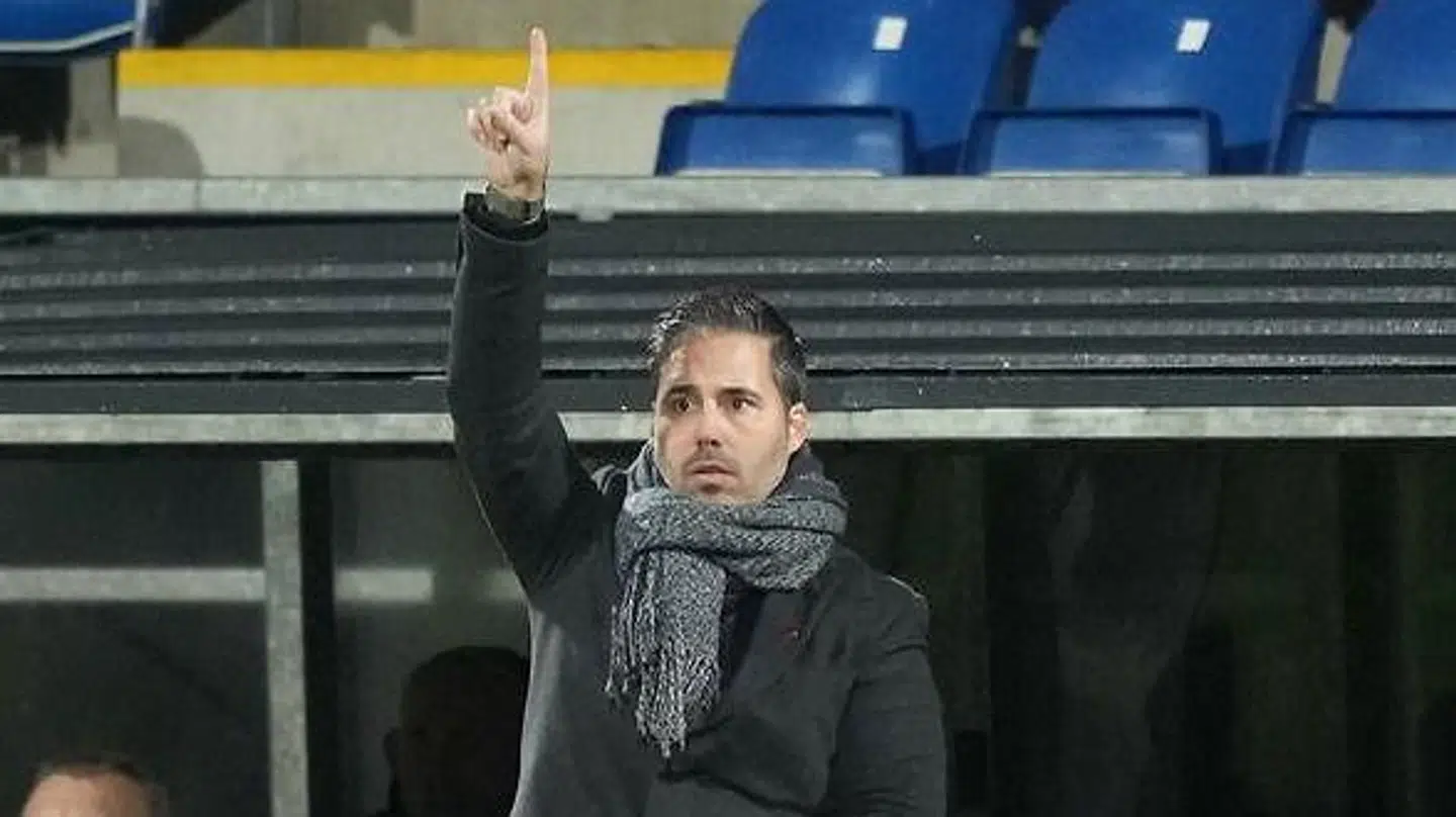 AaB-træner Marti Cifuentes under kampen mod Sønderjyske, som nordjyderne vandt 3-1