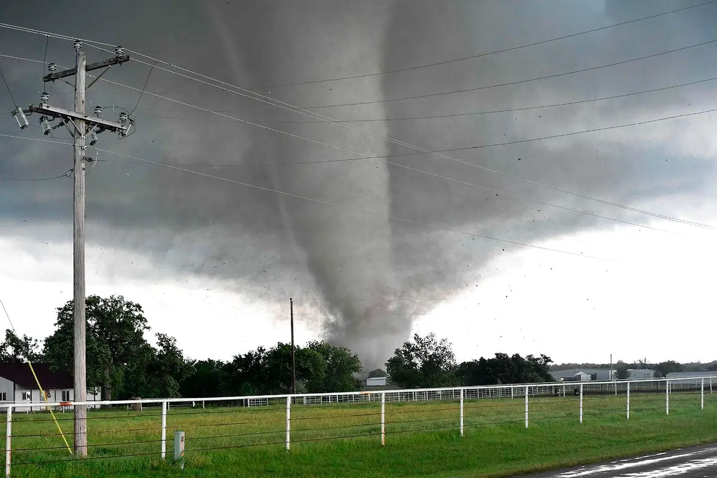 En F4-tornado, der raserede delstaten Oklahoma i 2016. Så voldsomme tornadoer skal vi trods alt ikke forvente herhjemme.
