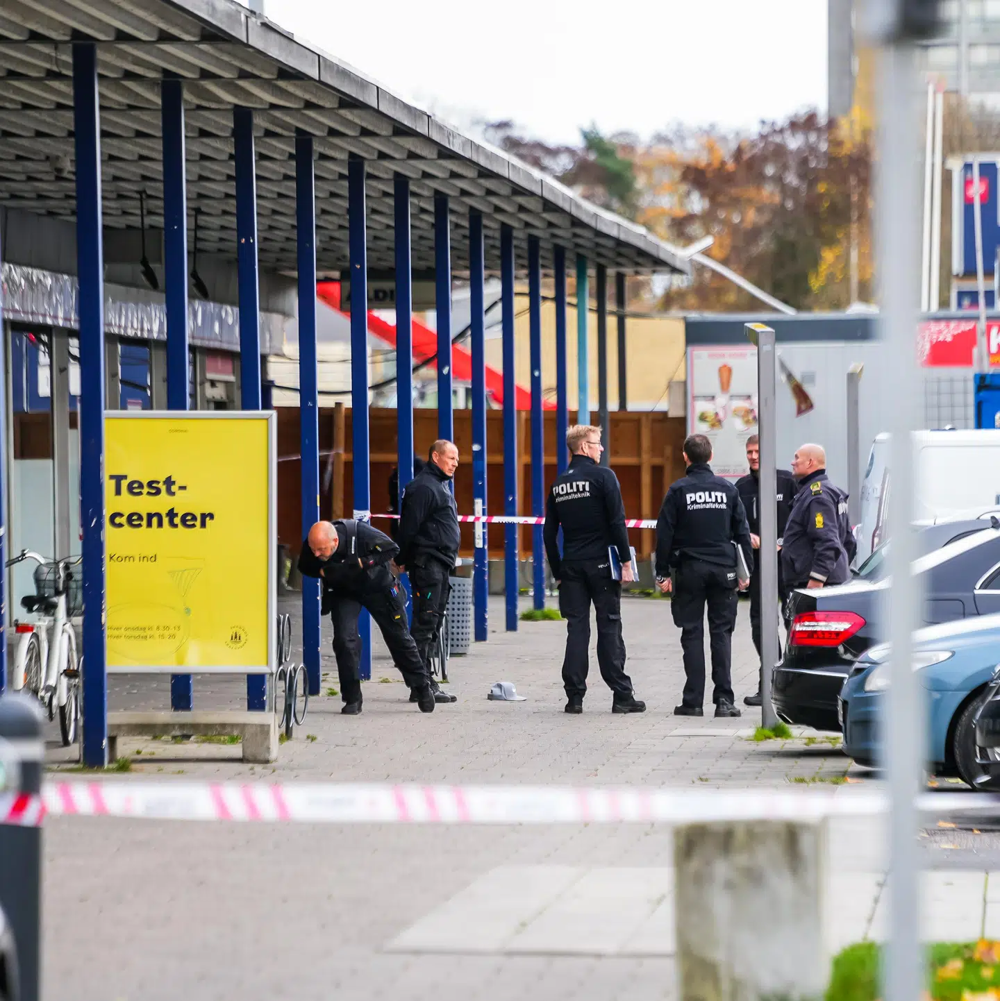 Et teststed i Tinbjerg måtte lukke som følge af skyderiet.