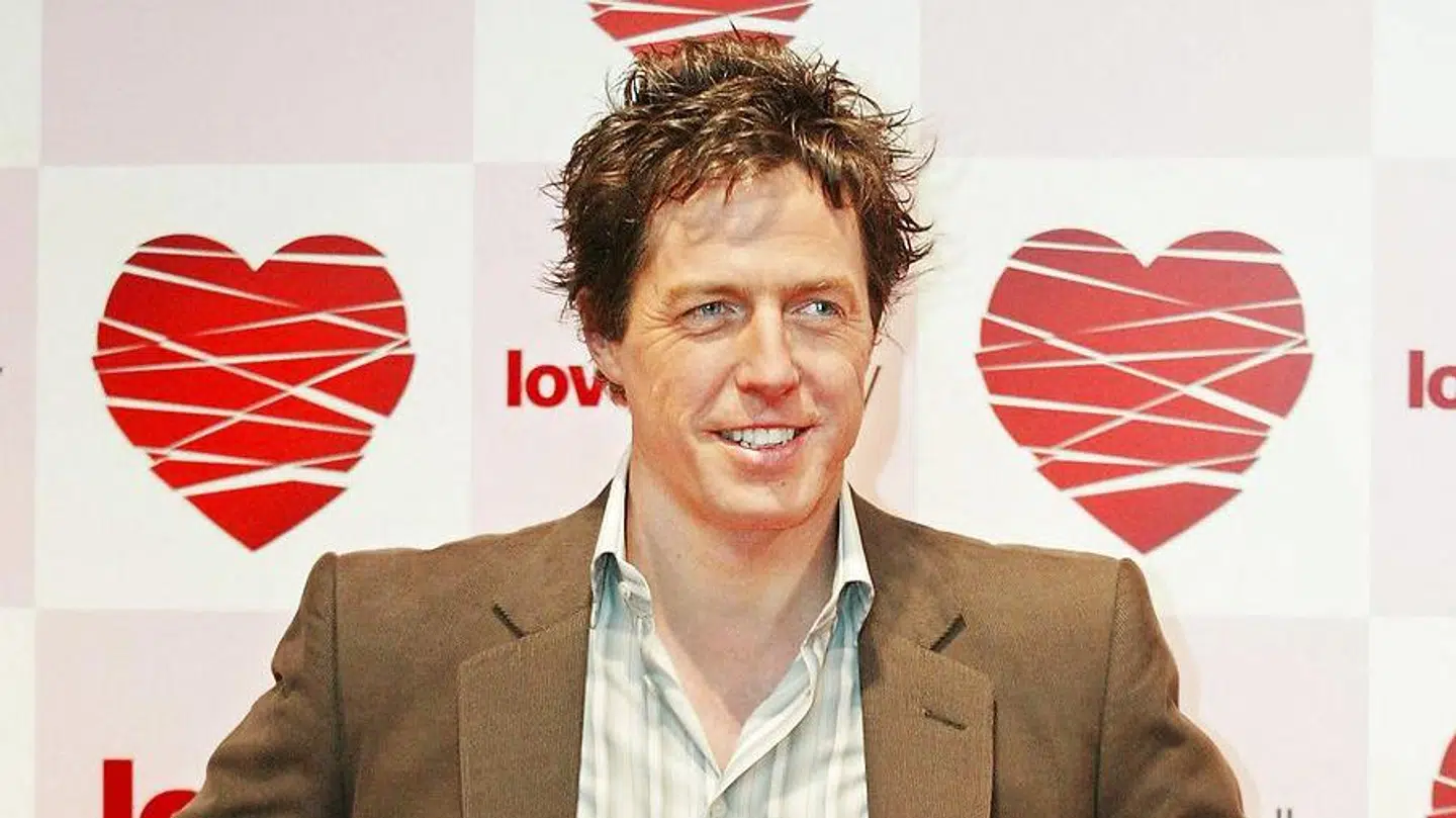 Den britiske filmstjerne Hugh Grant i 2004 i forbindelse med premieren på filmen Love Actually.