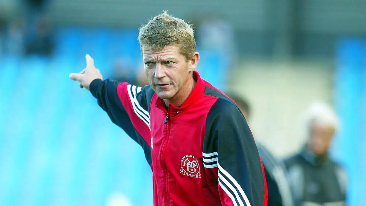 Søren Kusk som Aab-træner i 2003.