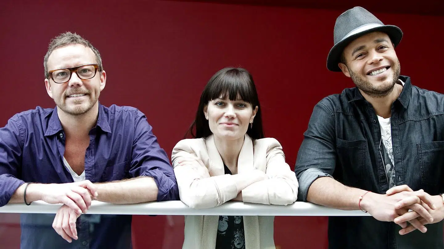 Carsten Soulshock var X-Factor dommer med Pernille Rosendahl og Remee i 2010.