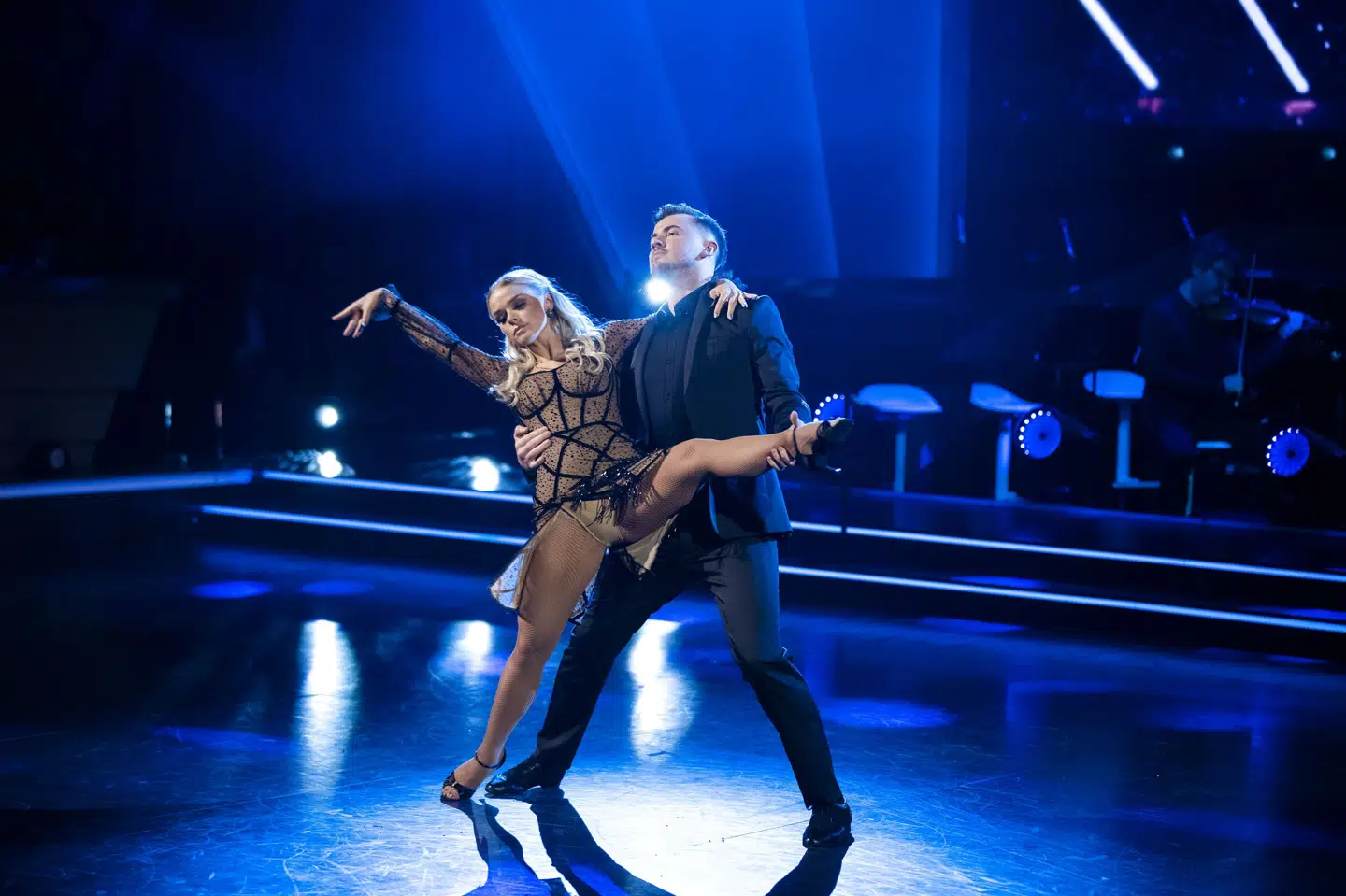 Sanger Jimilian og partner Asta Björk er klar til finalen i Vild med dans. Martin Sylvest/Ritzau Scanpix