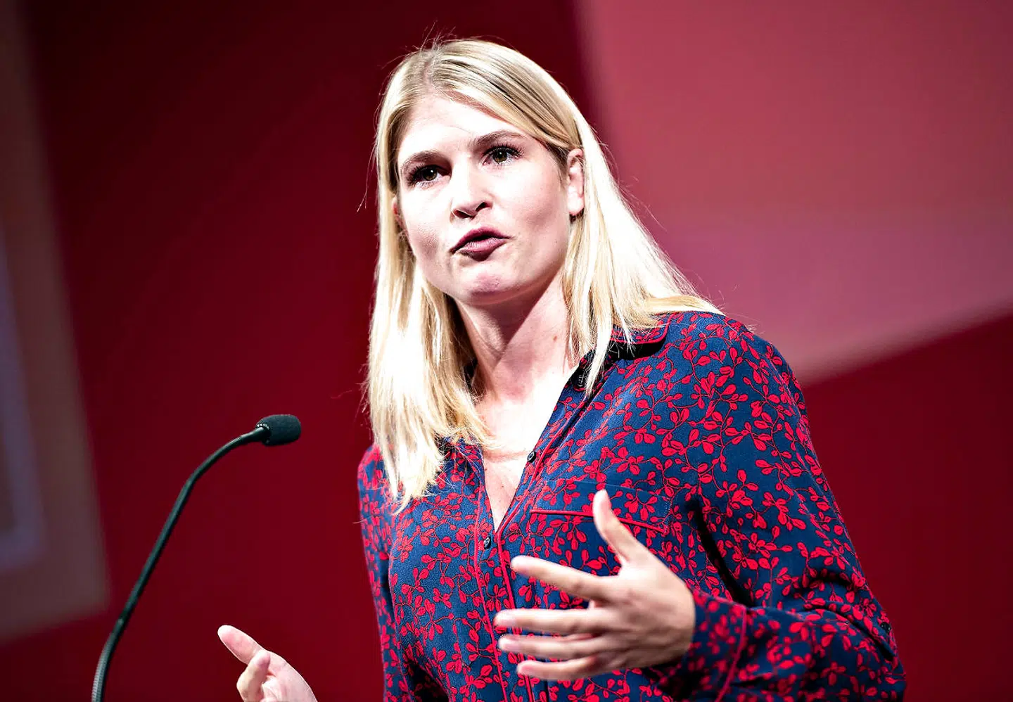 Christina Krzyrosiak Hansen var kun 24 år, da hun i 2017 blev den yngste borgmester nogensinde. Nu er hun blevet genvalgt. (Foto: Henning Bagger/Ritzau Scanpix)